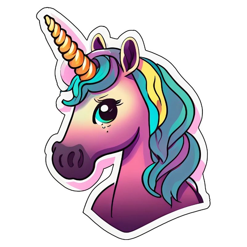 Regenbogen Einhorn für Mädchen Kinder Pferd