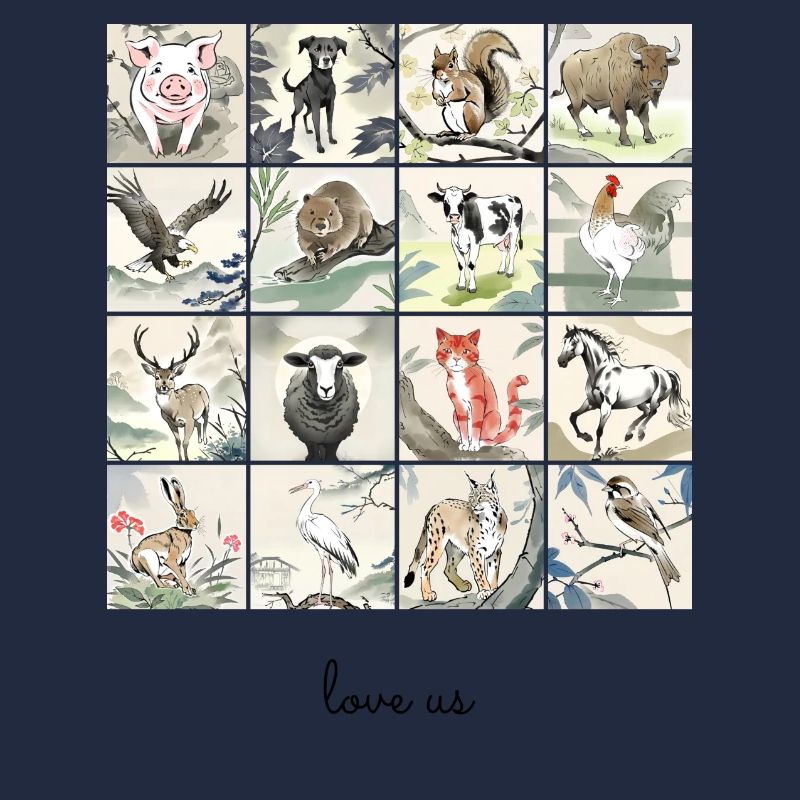 Liebe uns Collage