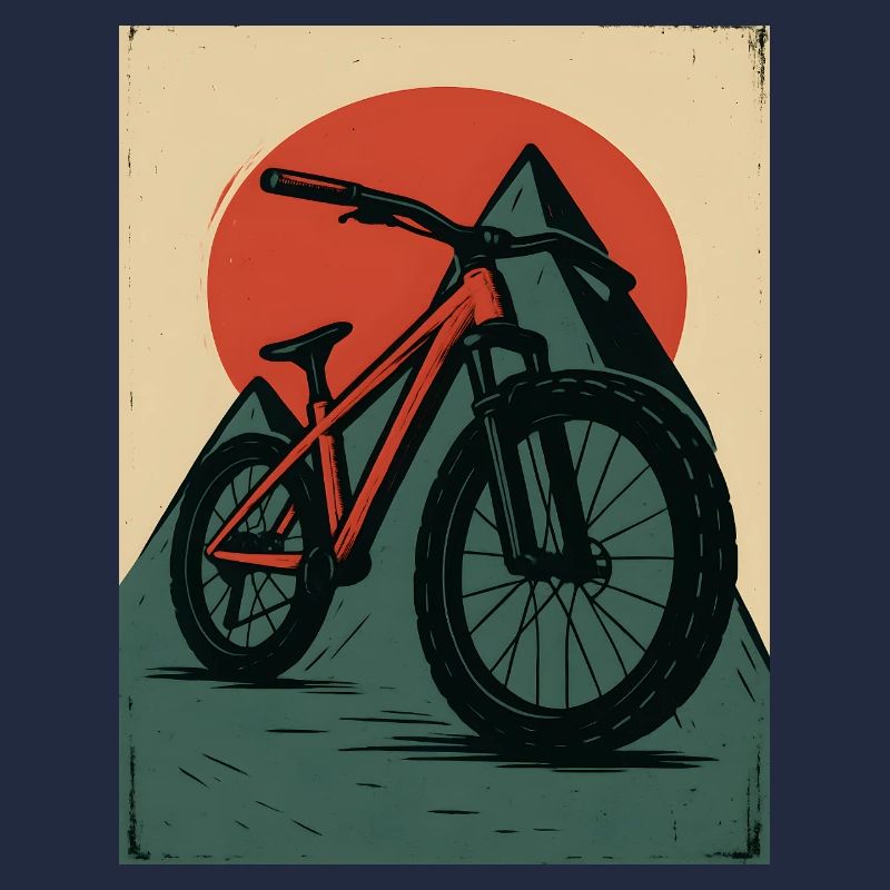 VTT avec soleils et pyramide