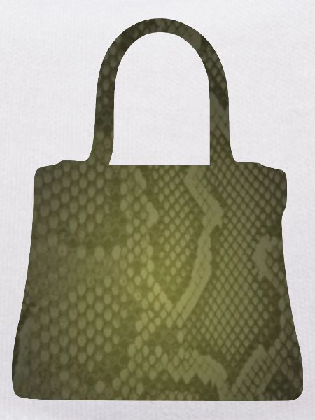 Olive Snake Skin Tote