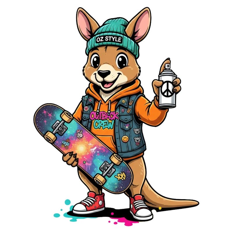 Kangaroo Sk8 Crew Oz Style