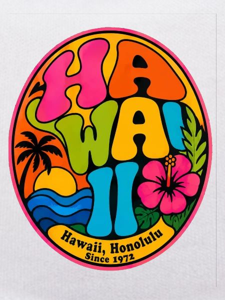 Retro Hawaii Badge 1972
