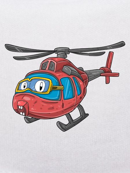 Helicopter with face
