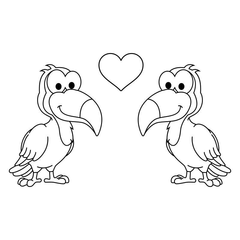 Tukan Comic Couple amour