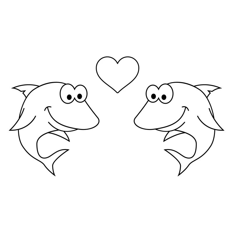 Hai Comic Paar Liebe