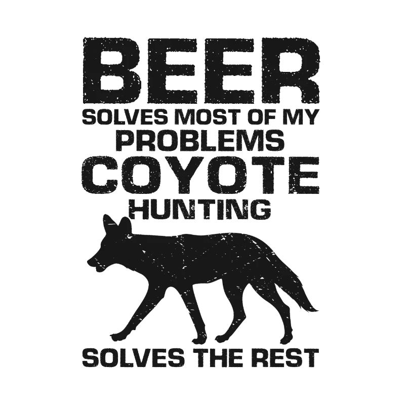 Conception de chasseur de coyote pour la chasse au coyote