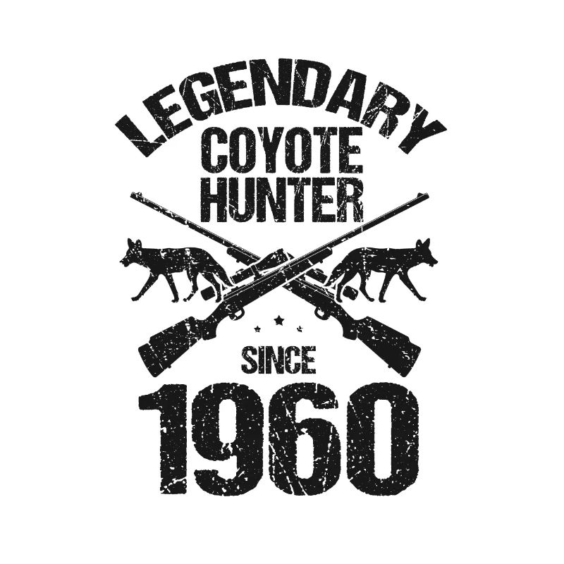 Conception de chasseur de coyote pour la chasse au coyote