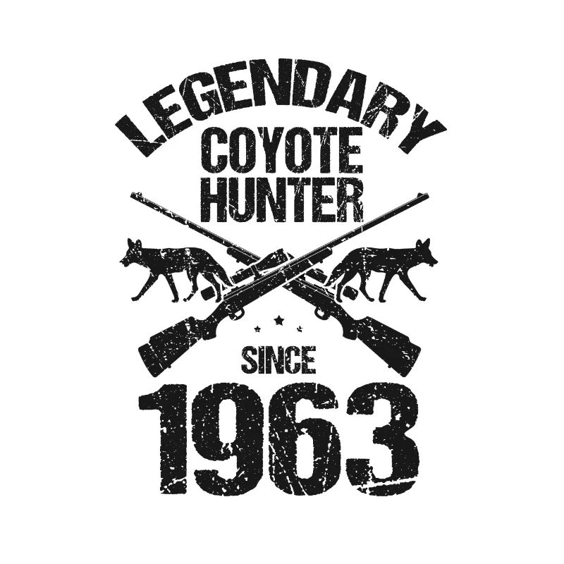 Conception de chasseur de coyote pour la chasse au coyote