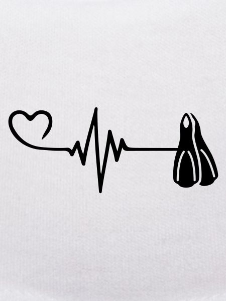 Diving fins pulse heart