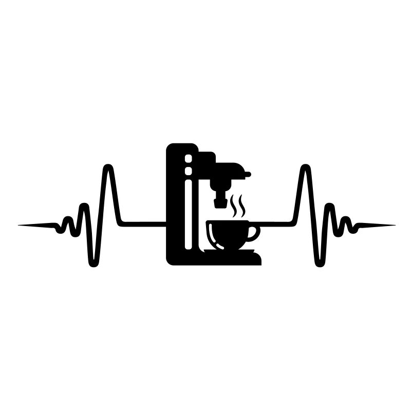 Symbole d’impulsion de machine à café