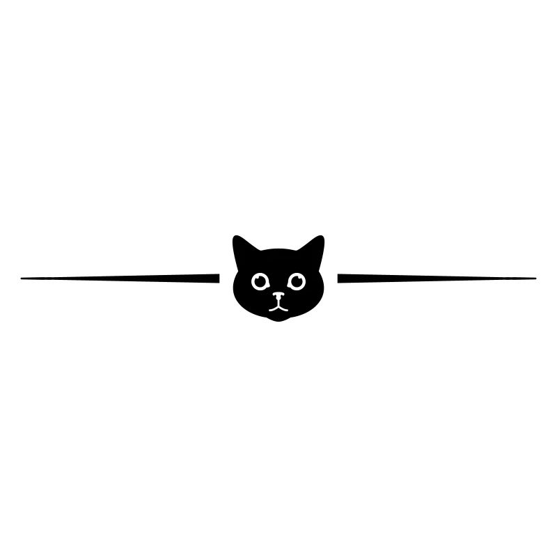 Katze Kopf Linie