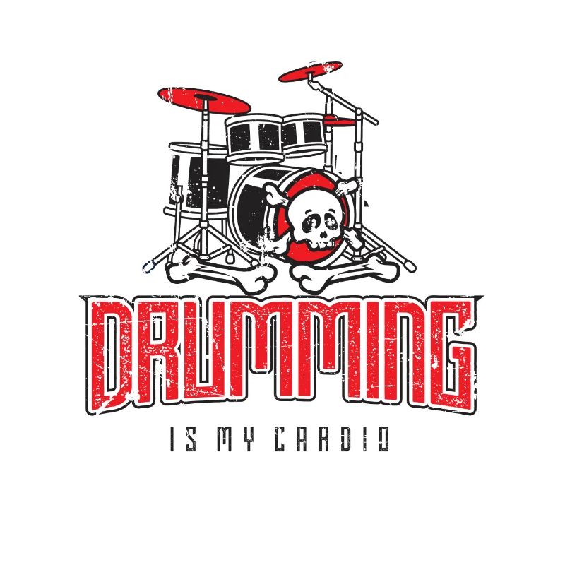 Drumming Is My Cardio Drum Set Drummer Player
