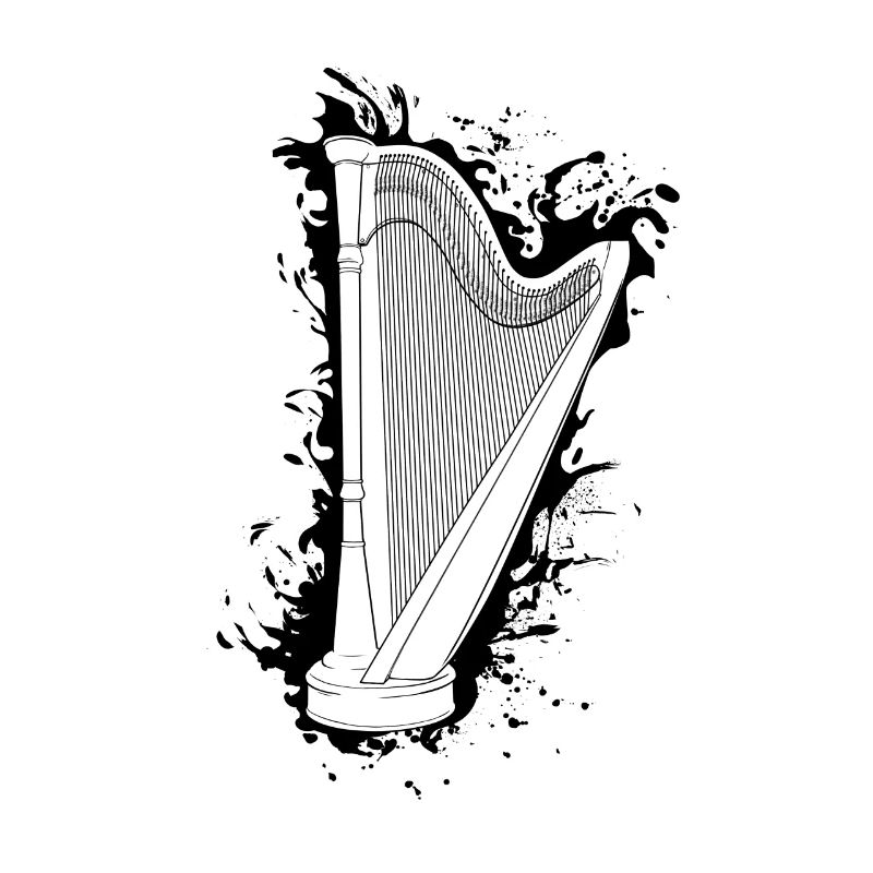 Harp String Instrument Musical Gift Idea
