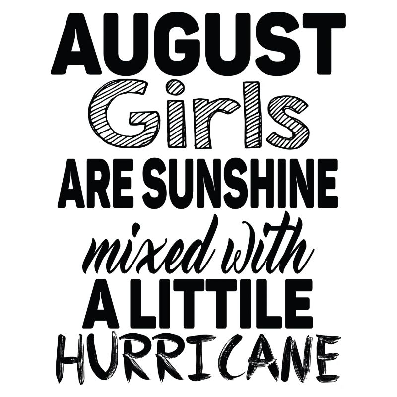August Mädchen sind Sonnenschein