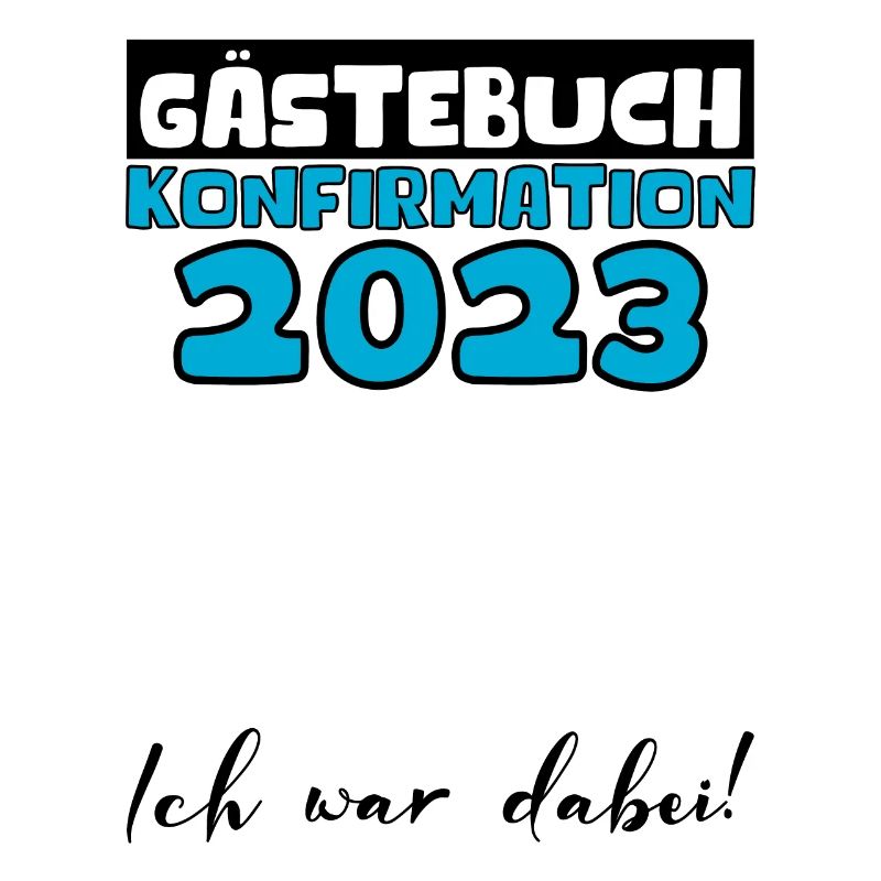Konfirmation 2023 Gästebuch Mädchen Jungen Jugend