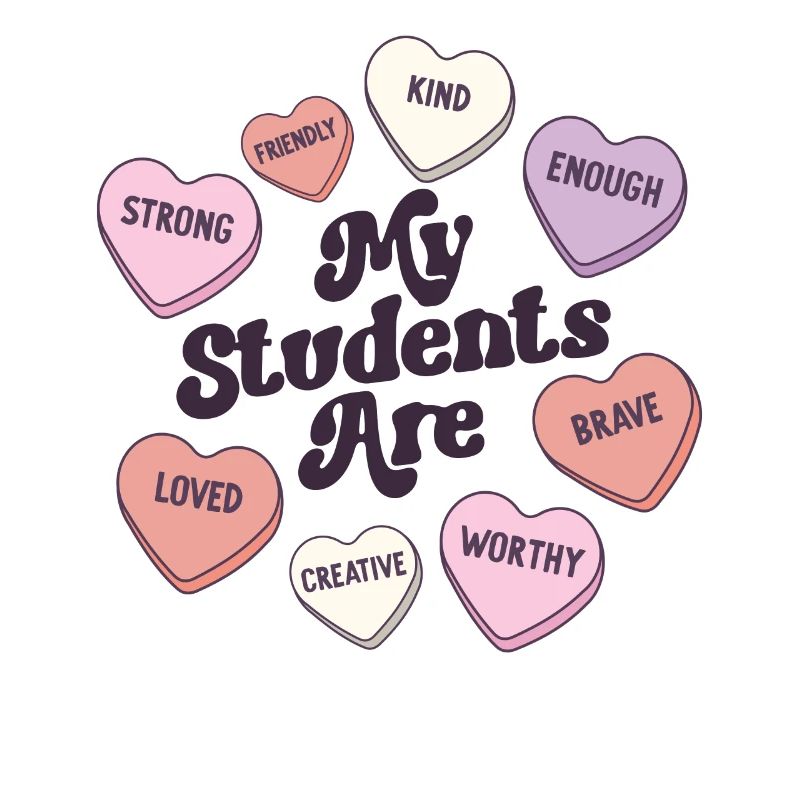 Enseignante Saint-Valentin Affirmations positives