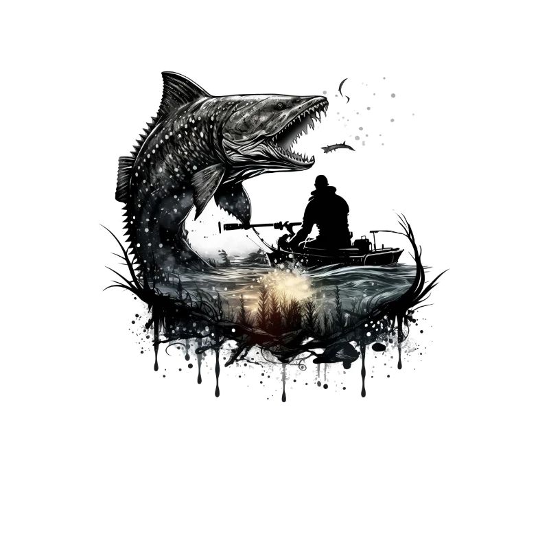 Beautiful fish design for pike anglers and predators