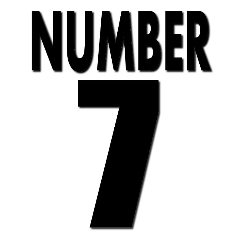 Nummer 7 Nummer sieben 7. Geburtstag Geschenkidee