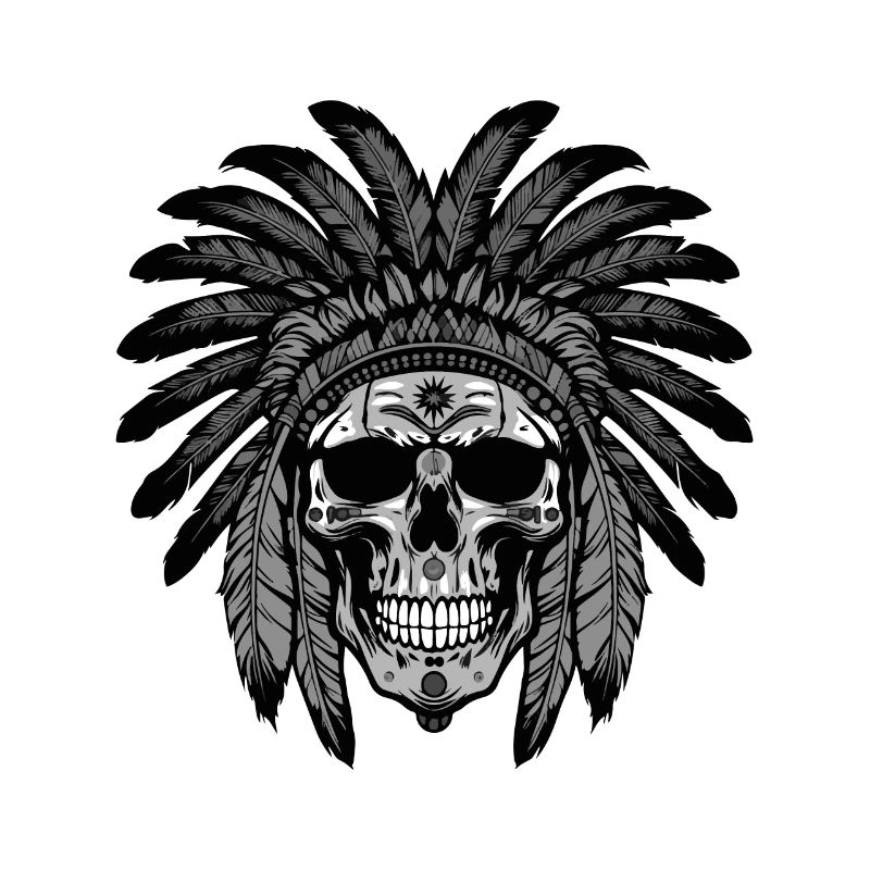 Apache Skull Indian Chief