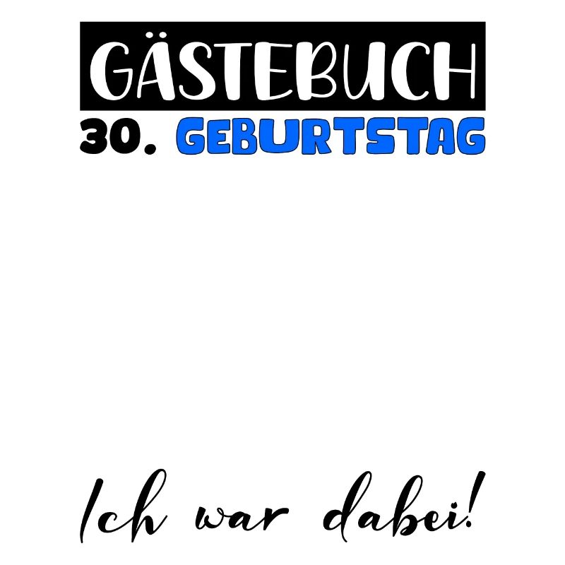 30 Geburtstag Geschenk Mann Deko Männer Gästebuch