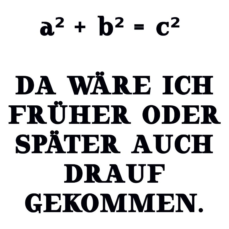 math drôle idée cadeau Pythagore