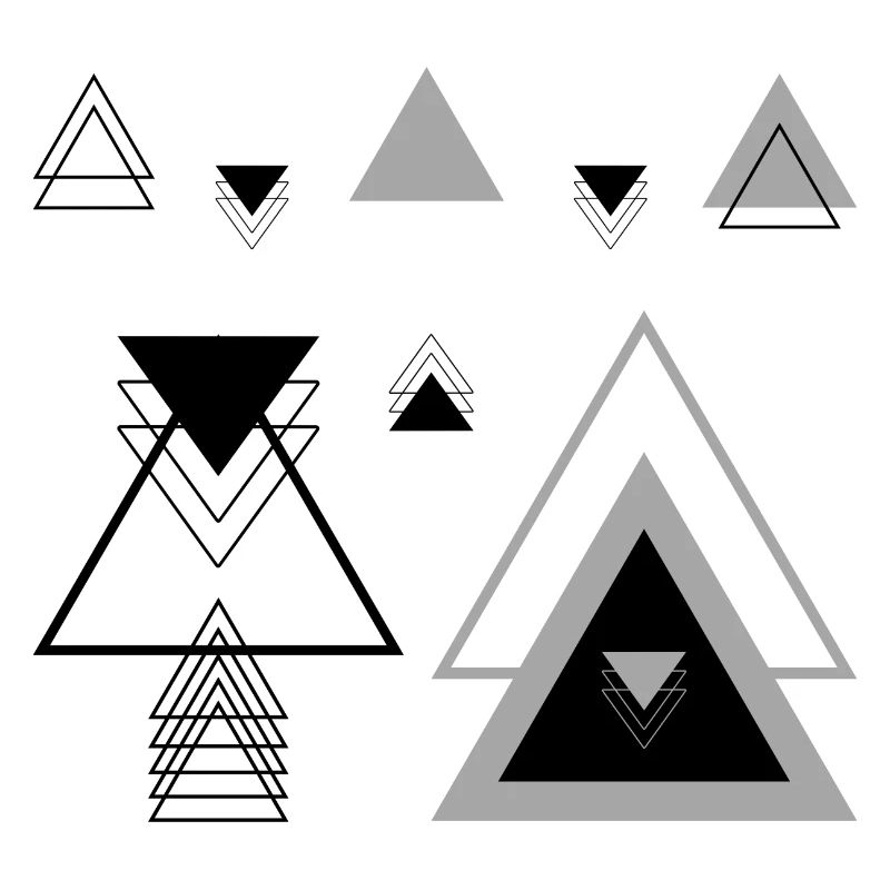 Triangles v2 Géométrie Moderne Abstrait Art abstra