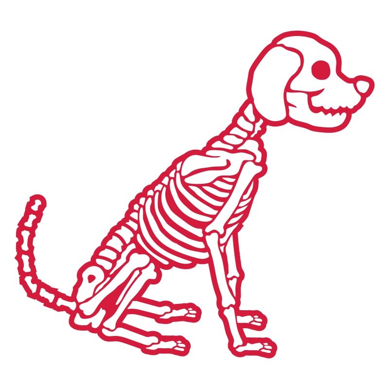 Cool Skeleton Dog Design