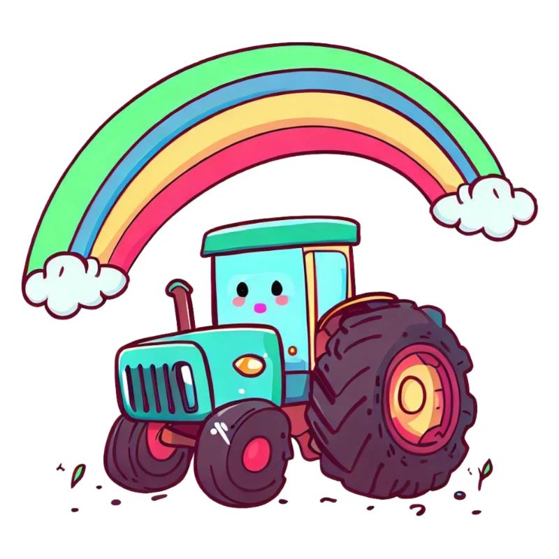 tractor rainbow