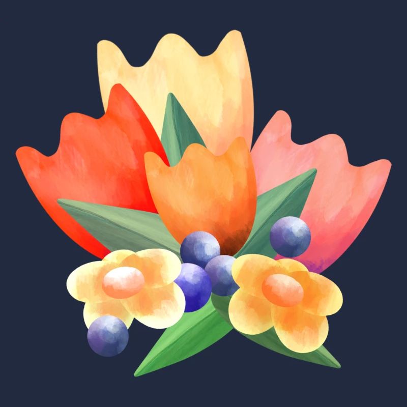Bunte Frühlings Blumen