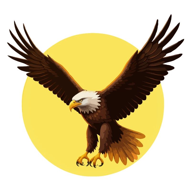 Aigle devant le soleil