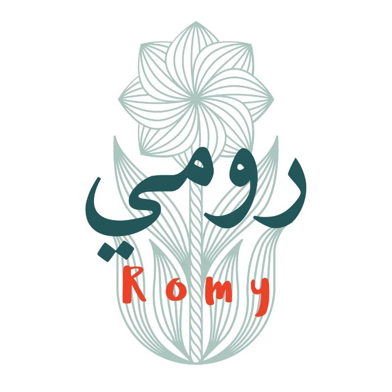 Romy écrit avec des lettres arabes