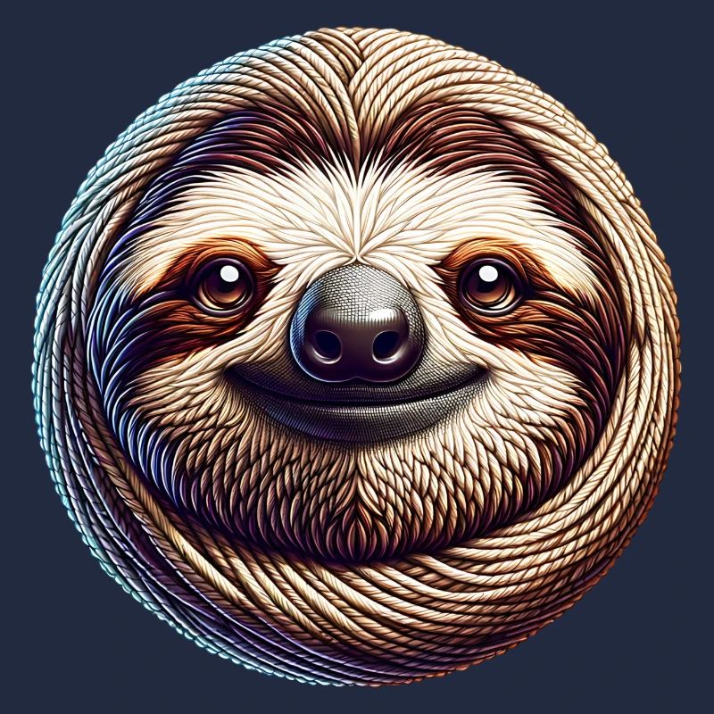 Funny Sloth Knitting and Crochet Design