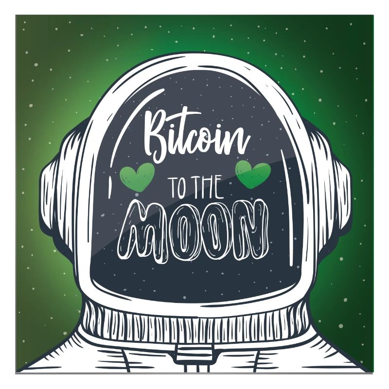 L'astronaute Bitcoin sur la lune