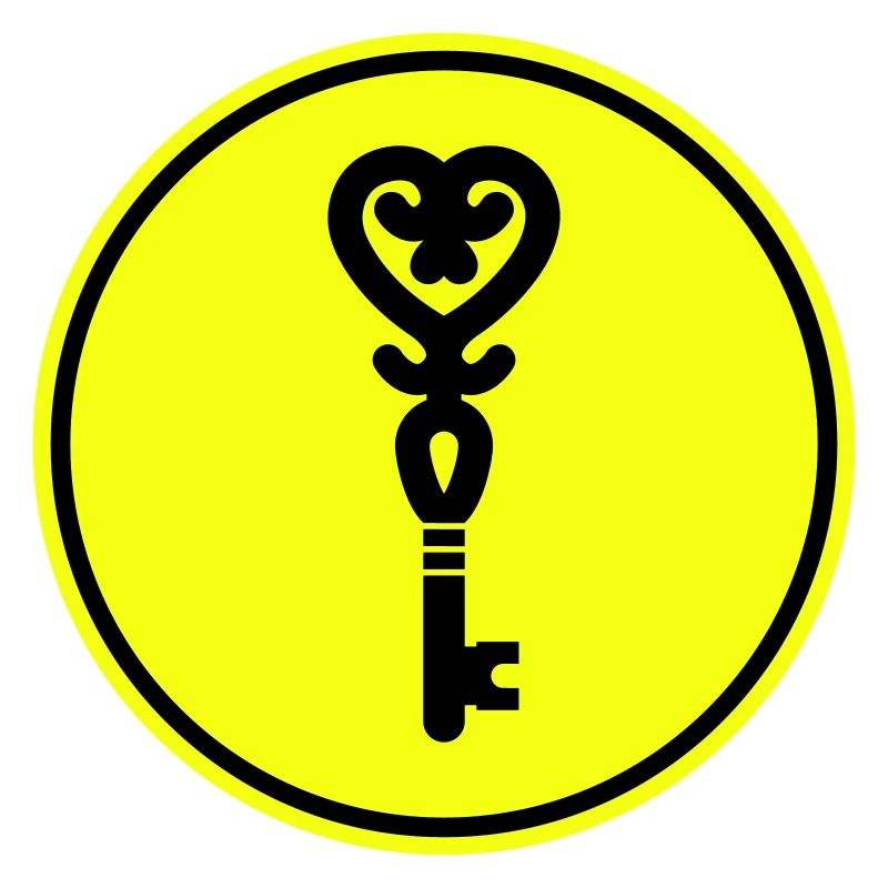 Key heart wedding