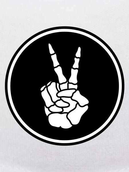 Hand Peace Skeleton