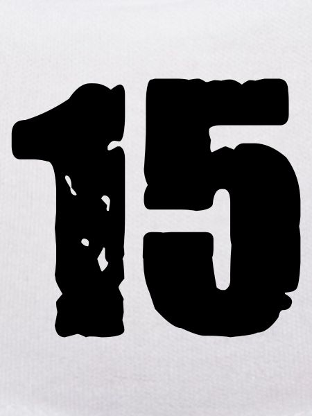15 Zahl Trikot