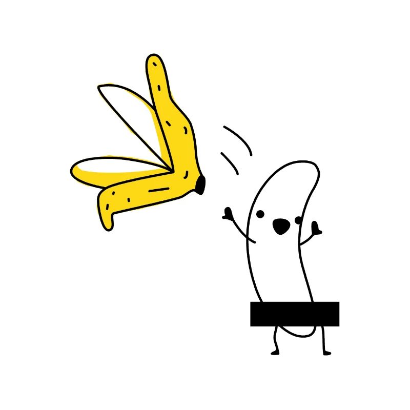Nackte Banane