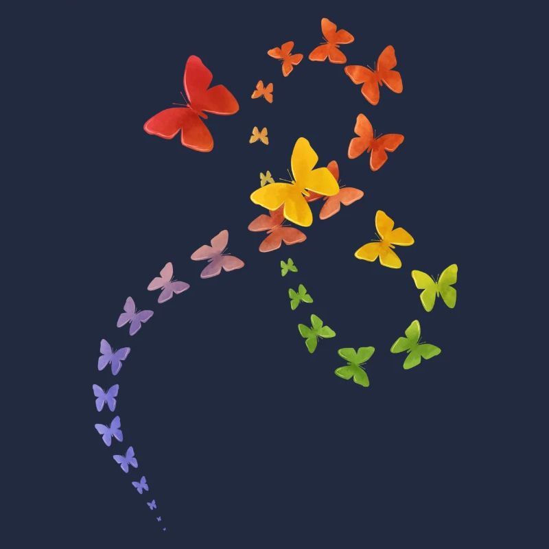 Regenbogen-Schmetterling