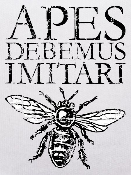 APES DEBEMUS IMITARI Beekeeper Quote Design