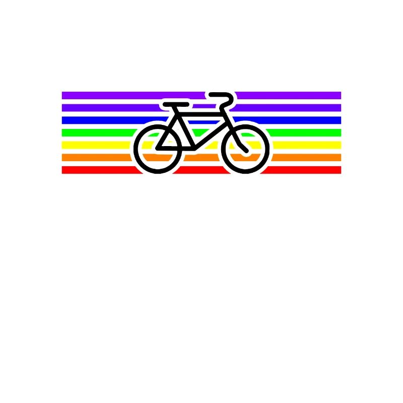 Fahrrad Regenbogen Frieden Geschenkidee