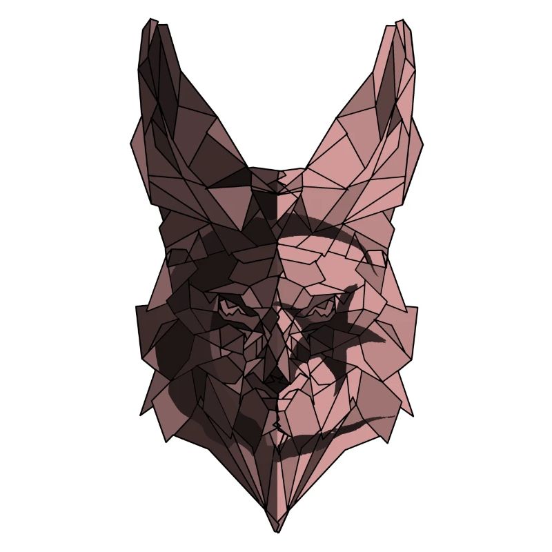Fennec polygone drapeau de l'Algérie