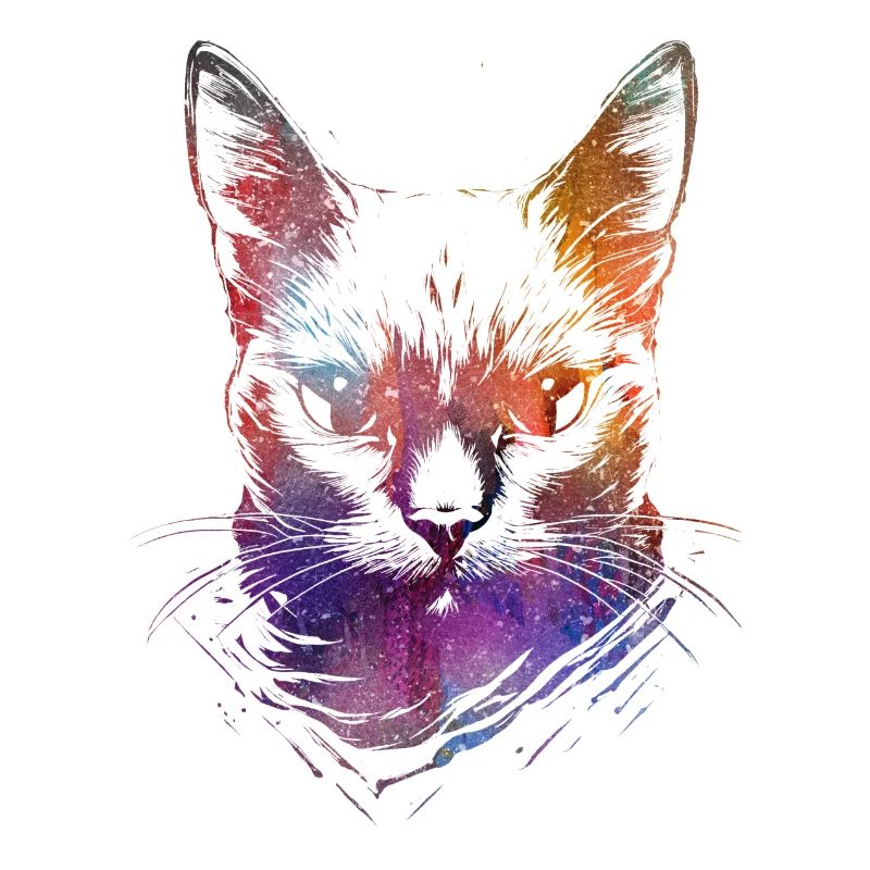 Bunte Katzen