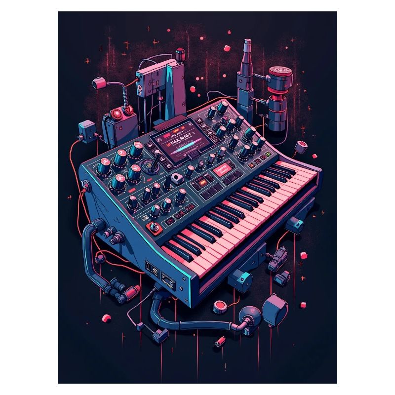 Futuristic Analog Syntheziser