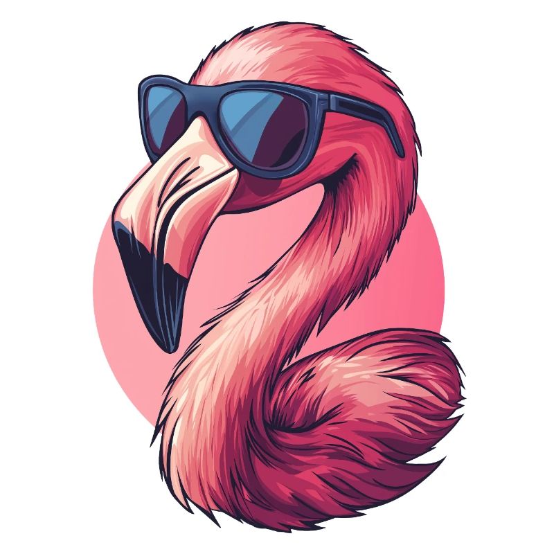 Flamingo Vogel mit Sonnenbrille :)