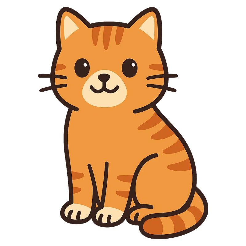 Cuddly Kitten Orange Stripes