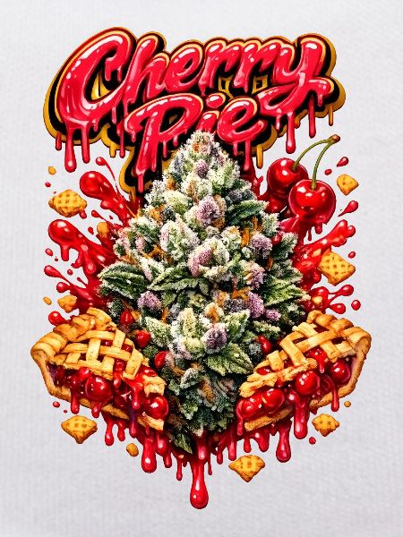 Kirschkuchen-Graffiti-Druck