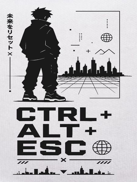 CTRL ALT ESC Skyline Retro