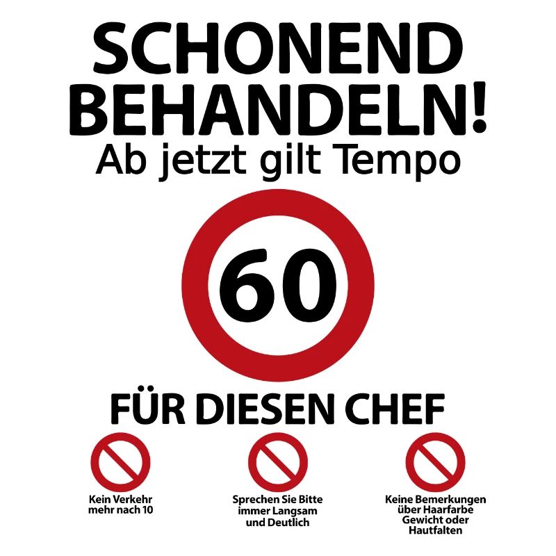 60. Geburtstag Chef Geburtstagsgeschenk mit Spruch