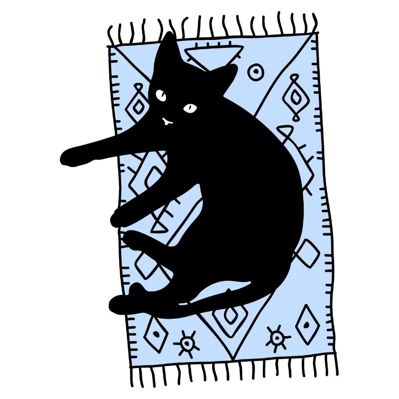 Katze auf dem Teppich