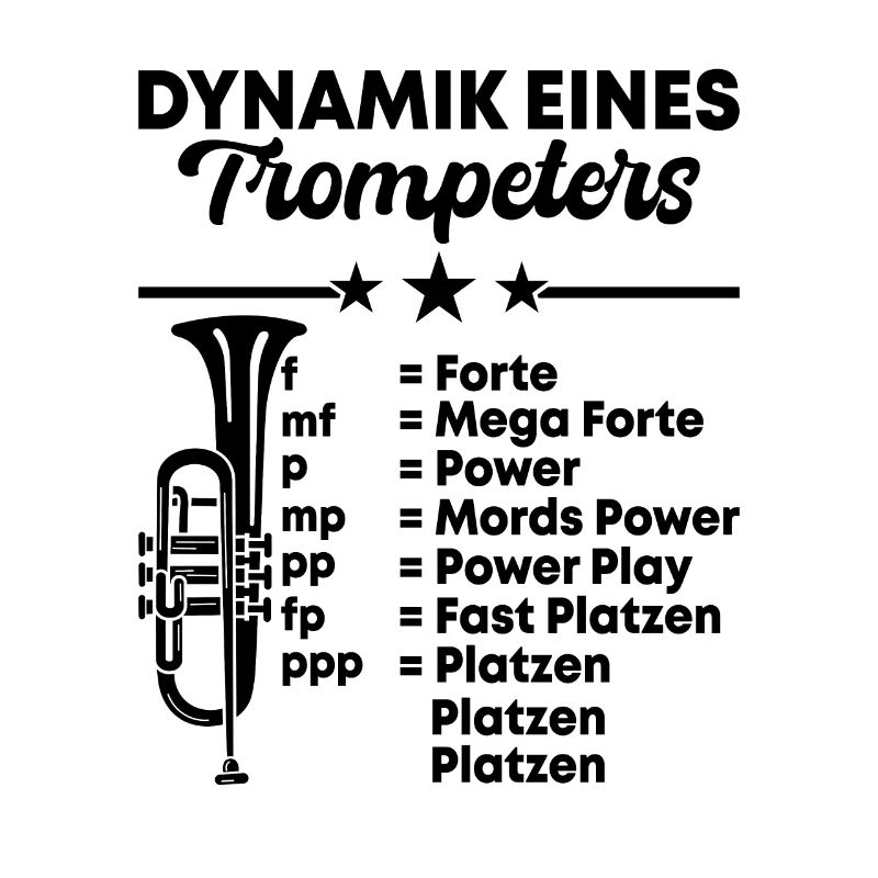Dynamik Eines Trompeters Trompete Blasmusiker Inst